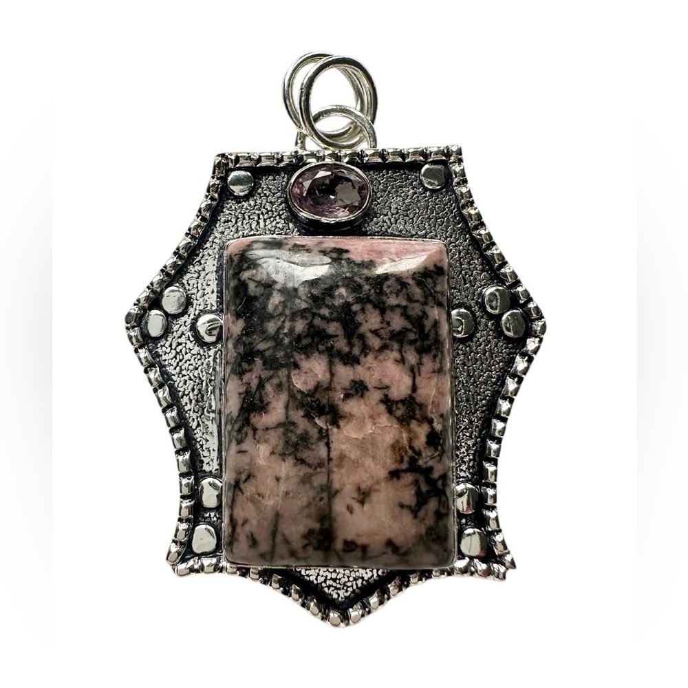 925 silver Rhodonite Pendant